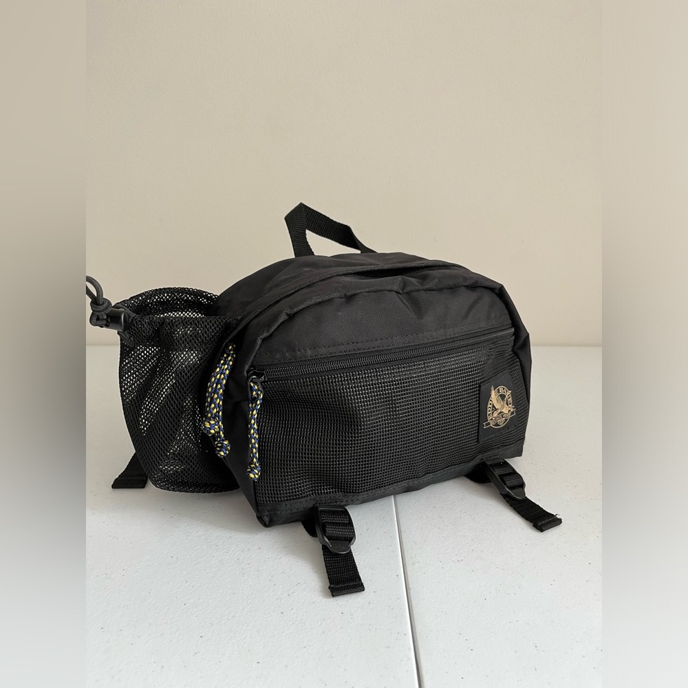 Black Fanny Pack, Eddie Bauer, Vintage 1980s